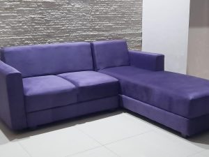 Sofa L-Shape Minimalis Violet