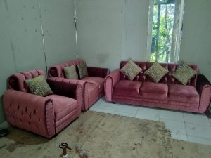Sofa Set Glamour Rosewood